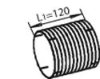 DINEX 68613 Corrugated Pipe, exhaust system